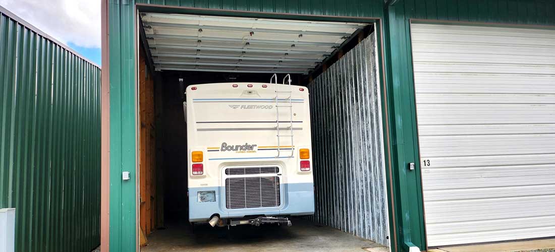 Indoor or Enclosed Fifth Wheel, Travel Trailer, Motorhome and Boat Storage